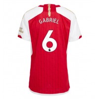 Arsenal Gabriel Magalhaes #6 Hemmatröja Kvinnor 2023-24 Korta ärmar